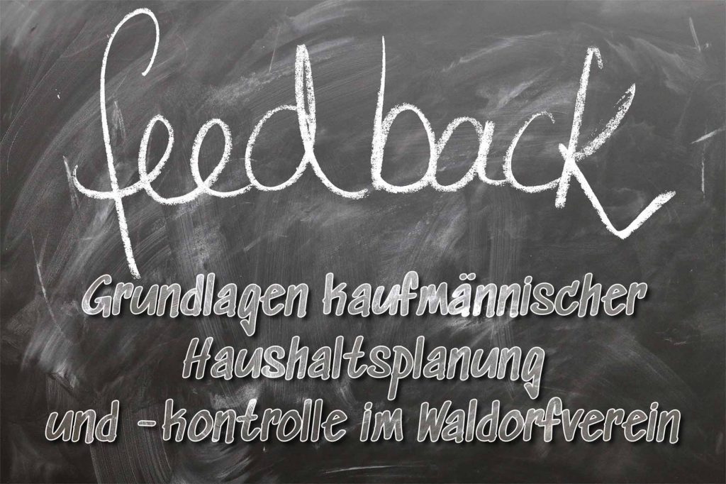 Feedback II Grundlagen kaufmännischer Haushaltsplanung und -kontrolle im Waldorfverein